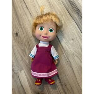 Masha and the Bear Doll 10” Vinyl Cloth Simba Toys Missing Scarf